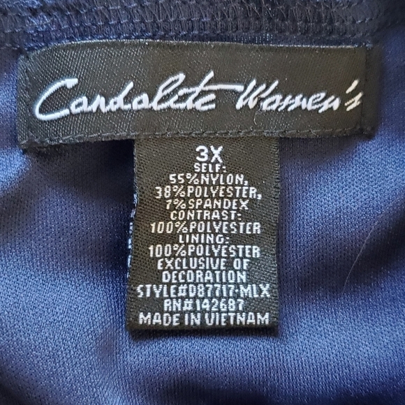 Candalite Women's Sequin Lace Maxi Dress Size 3X Lined Mesh Formal Gown NEW - Picture 14 of 16